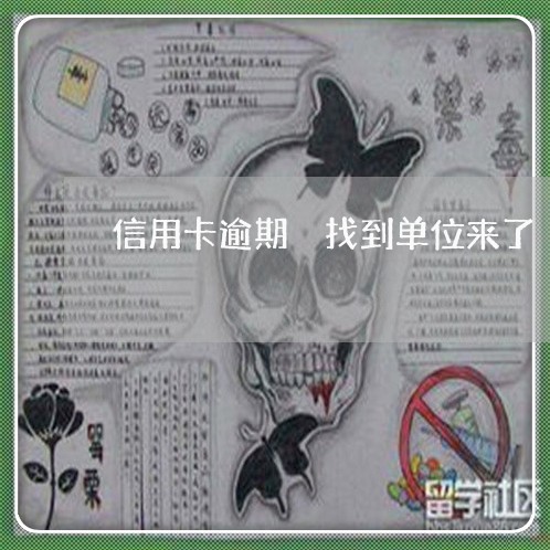 信用卡逾期 找到单位来了 信用卡逾期 找到单位来了